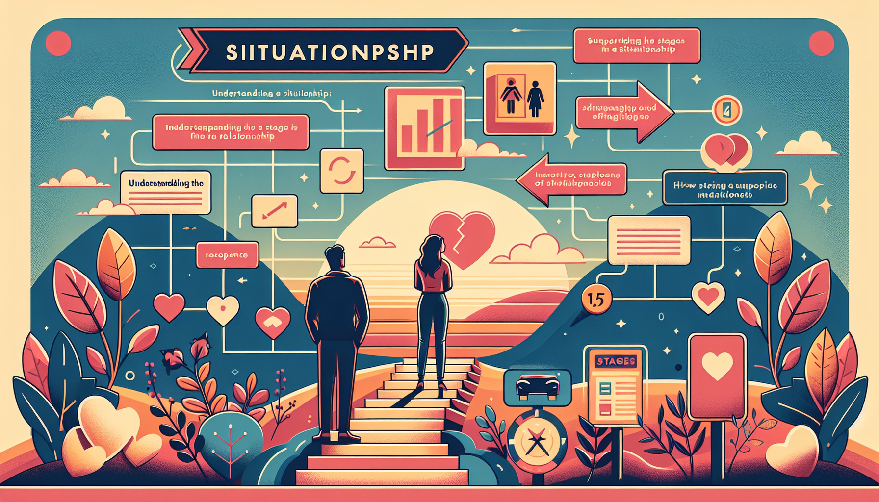 What are the typical stages of a situationship?