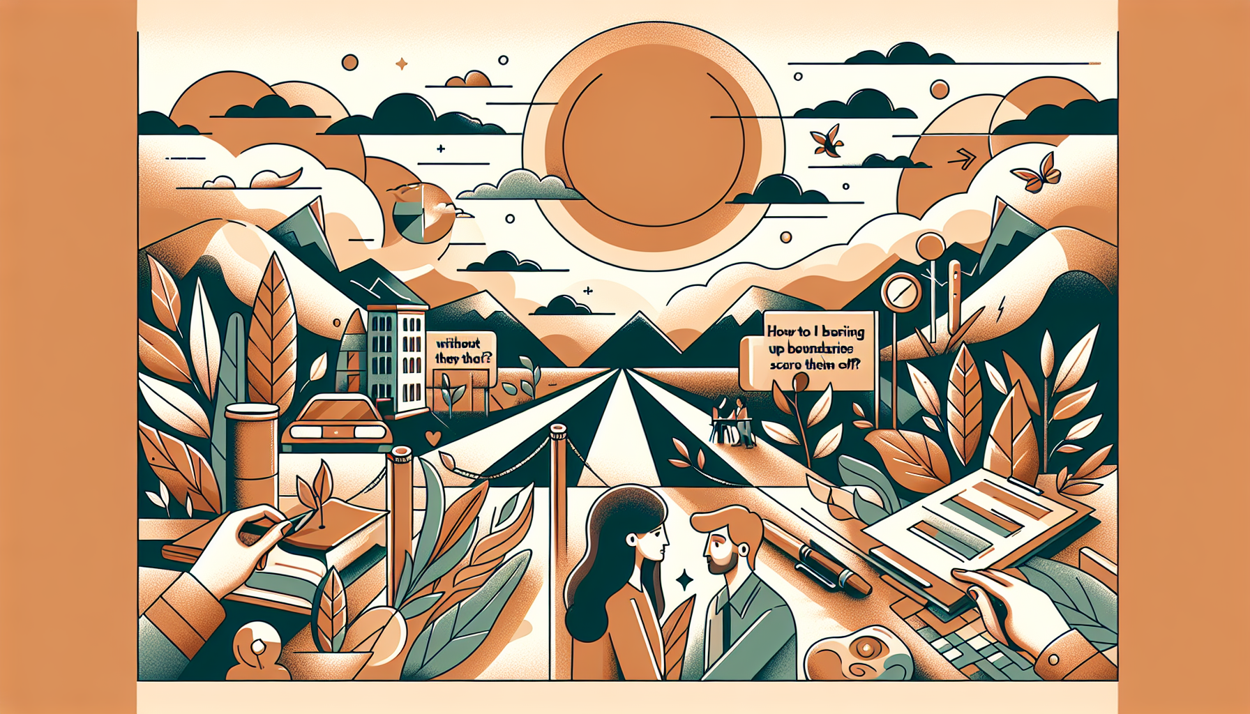 How do I bring up boundaries without scaring them off?