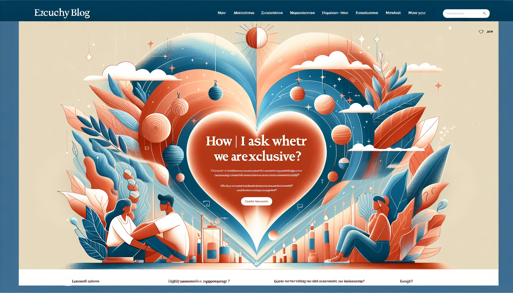 How do I ask whether we are exclusive?