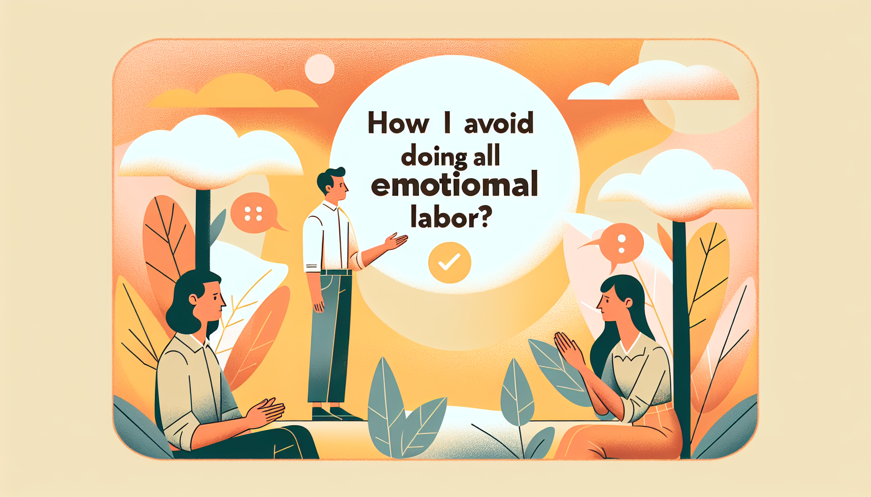 How do I avoid doing all emotional labor?