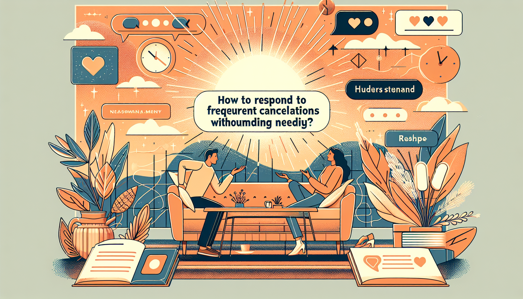 How do I respond to frequent cancellations without sounding needy?