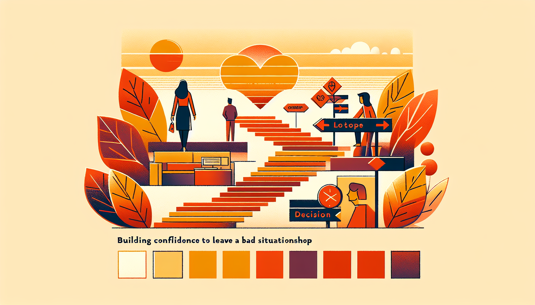 What steps help build confidence to leave a bad situationship?