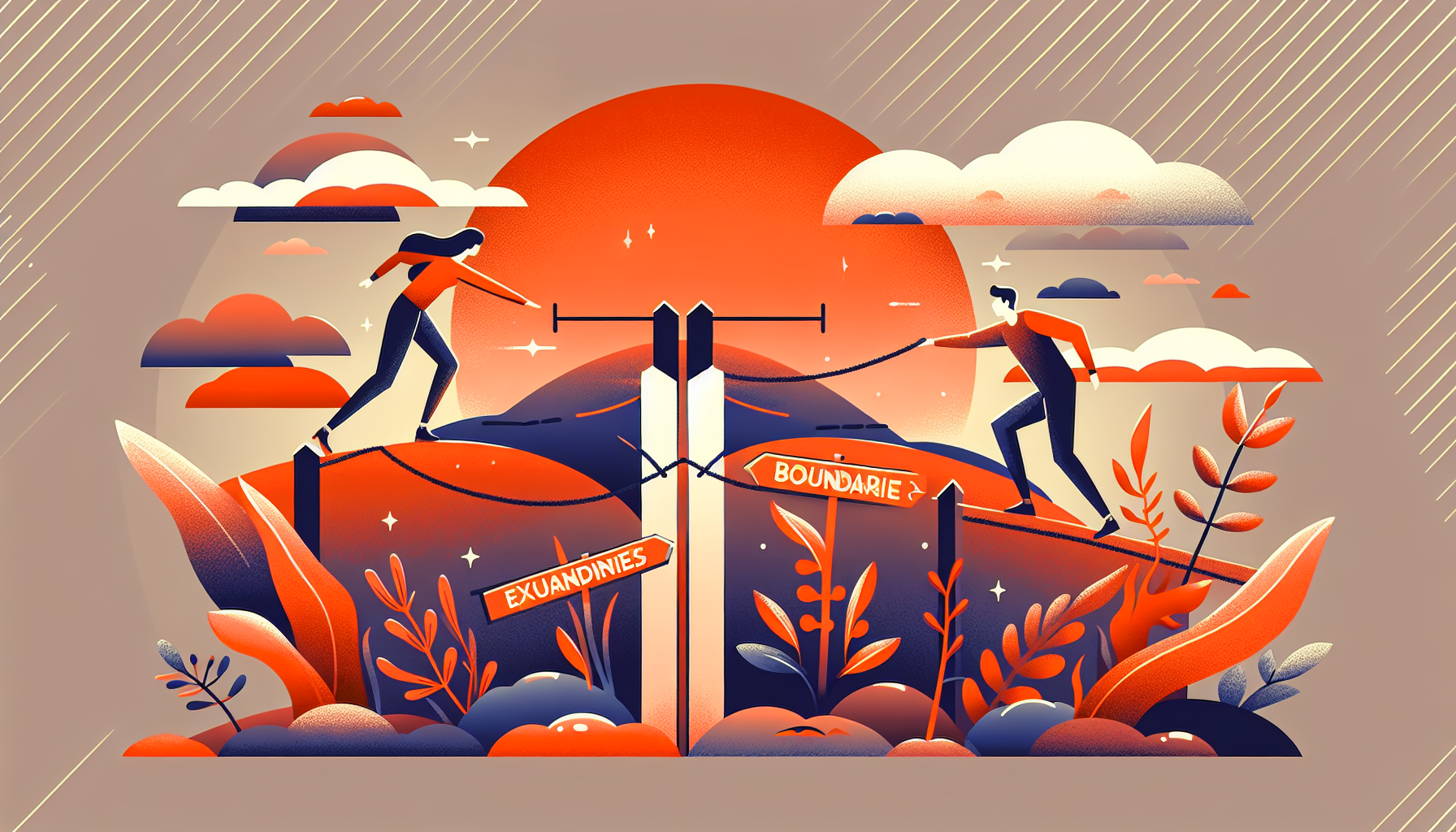 What are boundary examples for friends and exes while in a situationship?