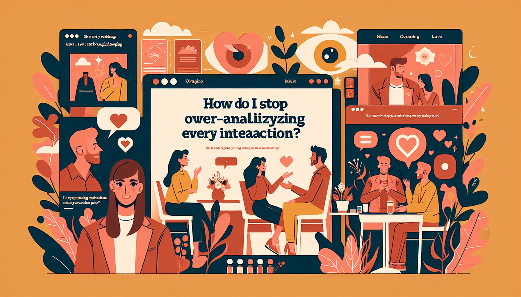 How do I stop over-analyzing every interaction?